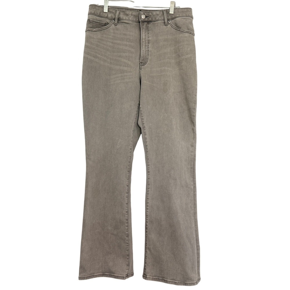 Express‎ Curvy Boot High Rise Jeans Womens Size 14R Gray Cotton Denim Pants